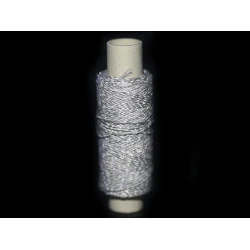 Ață reflectorizantă, 50 m, gri-alb, Set 10 buc.