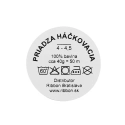 Aţă bumbac pentru croșetat, 40 g, ecru