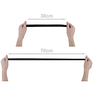 Elastic bias la metru, lățime 19 mm - negru
