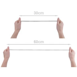 Elastic rotund, Ø3 mm (rola 50 m) - roșu căpșună