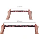 Elastic lat cu imprimeu la metru, lățime 30 mm - negru