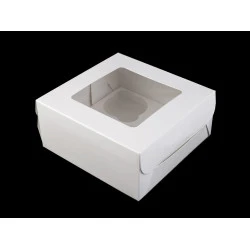 Cutie cu fereastră (pachet 10 Buc.) - alb