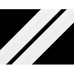 Elastic bias, lățime 20 mm (card 25 m) - alb
