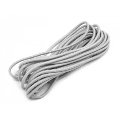 Elastic rotund, Ø2 mm (card 3 m) - gri foarte deschis