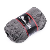 Fir de tricotat Camilla, 50 g - gri - închis