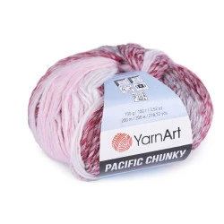 Fir de tricotat Pacific Chunky, 100 g, bordo deschis
