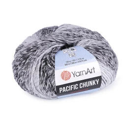 Fir de tricotat Pacific Chunky, 100 g, negru