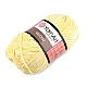 Fir de tricotat plușat Velour, 100 g, galben deschis Fir de tricotat plușat Velour, 100 g, galben deschis