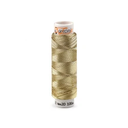 Fir metalic Elisabeth 1; 100 m, auriu deschis
