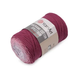 Fire de tricotat Macrame Cotton Spectrum 250 g, vișiniu fuchsia