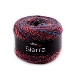Fire de tricotat Sierra 150 g, bordo deschis