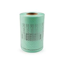 Folie pentru producerea de perne de aer 200x100 mm, 280 m - verde mentă - transparent