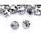 Nasturi Crystal, Ø10 mm, argintiu, 20 buc.