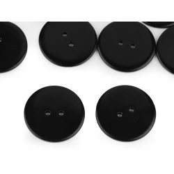 Nasturi plastic, 2 găuri, mărimea Ø30 mm, negru, 10 buc.