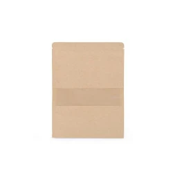 Pungi cu fermoar ziplock resigilabile (pachet 10 Buc.) - (12 x 18 cm) natural mediu