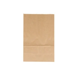 Pungi hârtie 12 x 21 x 7 cm (pachet 50 Buc.) - maro natural