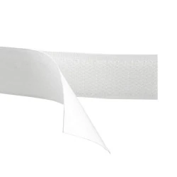 Arici - bandă scai autoadezivă, 20 mm, White, 25 m