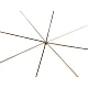 Bază pentru steluţă din mărgele, Ø9 cm, platinum, 2 buc.