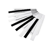 Bandă arici autoadezivă, complet (puf + scai), mix alb-negru, 20 mm, 4 perechi