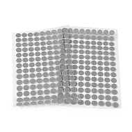 Buline arici autoadezive, complet (puf + scai), Ø10 mm, gri porumbel