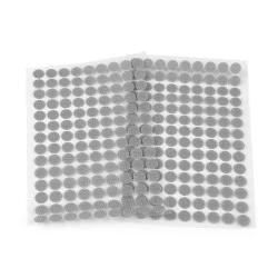 Buline arici autoadezive, complet (puf + scai), Ø10 mm, gri porumbel