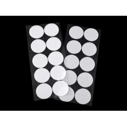 Buline arici autoadezive, complet (puf + scai), Ø35 mm, alb