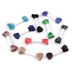 Șnur satinat, Ø2 mm, 3 m/buc, mix închis, 10 leg.