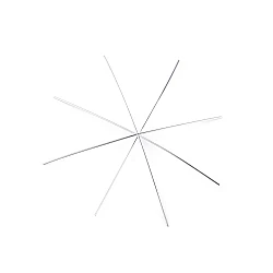 Stea / fulg de nea de Crăciun Ø9 cm, platinum, 5 buc.
