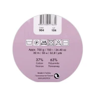 Fir tubular cu umplutură Marshmallow la metru, 750 g - verde mentă