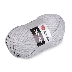 Fir de tricotat Cord Yarn, 250 g - gri foarte deschis - melanj