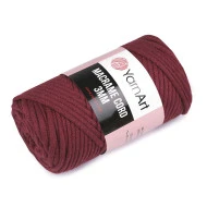 Fir de tricotat / croșetat Macrame Cord, 250 g - bordo