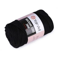 Fir de tricotat / croșetat Macrame Cord, 250 g - negru