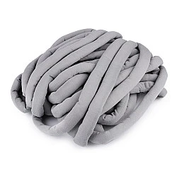 Fir tubular cu umplutură Marshmallow la metru, 250 g - gri deschis