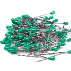 Ace cu gămălie pentru tapițerie, lungime 60 mm - Verde smarald (100 Bucăți)
