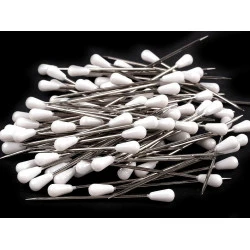 Ace cu gămălie pentru tapițerie, lungime 60 mm - Alb (100 Bucăți)