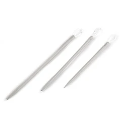 Ace de cusut lână pony, 3 buc / set - Argintiu (1 Blister)