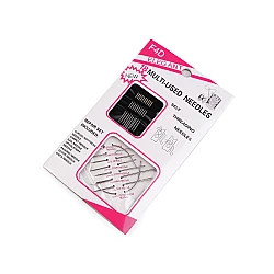 Set de ace pentru vedere slabă și ace de tapițerie - Nichel (1 Card)