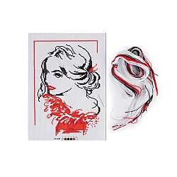 Set de broderie - model, ac, mouline - Conform imaginii (1 Set)