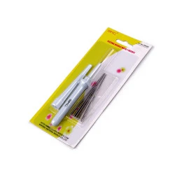 Stilou pentru împâslire cu ace de rezervă - Gri deschis (1 Set)