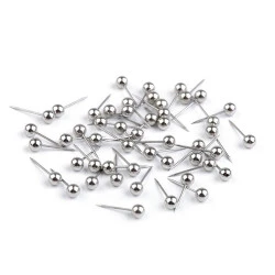 Bolduri inox, lungime 15 mm - Nichel (1 Cutie)