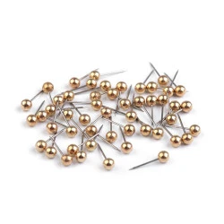 Bolduri inox, lungime 15 mm - Auriu (1 Cutie)