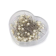 Ace cu gămălie, lungime 40 mm - Alb (1 Cutie)