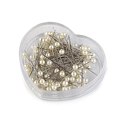 Ace cu gămălie, lungime 40 mm - Alb (1 Cutie)