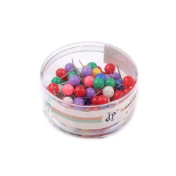 Bolduri cu cap din plastic  17 mm - Mix (1 Cutie)