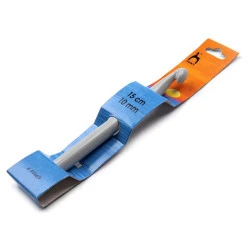 Croșetă pony, mărimea 6; 7: 8: 9:10; - Argintiu (1 Bucată)