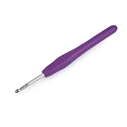 Croșetă cu mâner din cauciuc siliconat,  2-6 - Conform imaginii (1 Bucată)