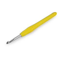 Croșetă cu mâner din cauciuc siliconat,  2-6 - Conform imaginii (1 Bucată)