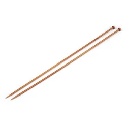 Andrele drepte bambus nr 3,5; 4; 4,5; 5 - Bambus închis (1 Pereche)