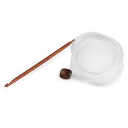 Crosete din bambus pentru crosetat tunisian - Bambus închis (1 Bucată)