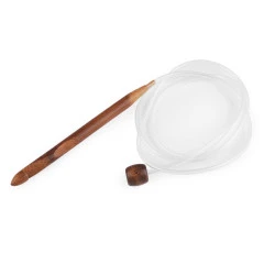 Crosete din bambus pentru crosetat tunisian - Bambus închis (1 Bucată)